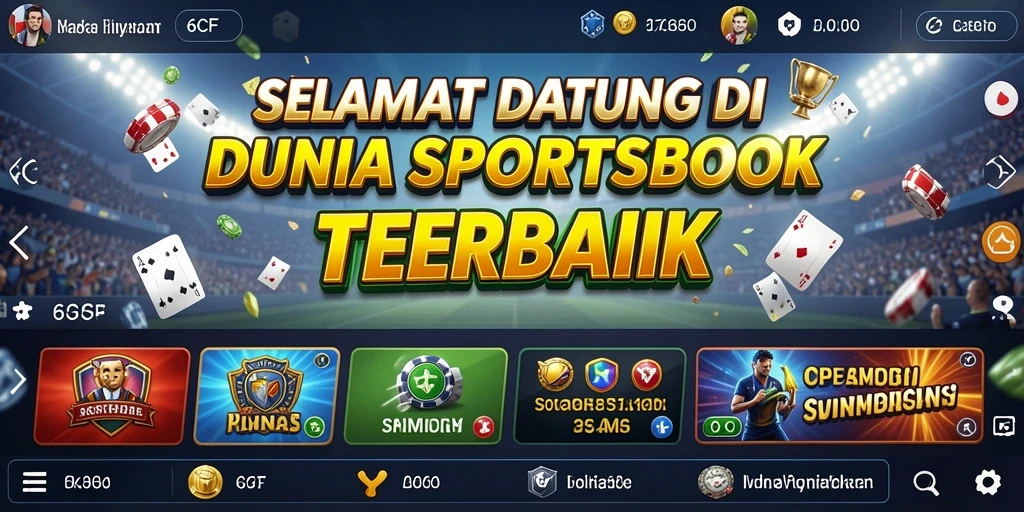 Tampilan gameplay menarik dari aplikasi Sportsbook 6CF.