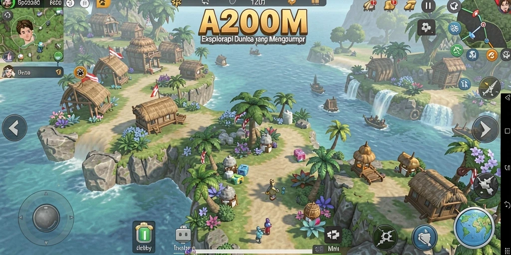 Tampilan gameplay menarik dari A200M yang menunjukan kebebasan eksplorasi.