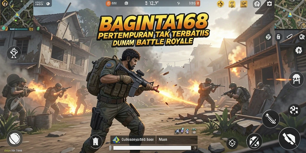 Tampilkan aksi seru dalam pertempuran Battle Royale yang intens.