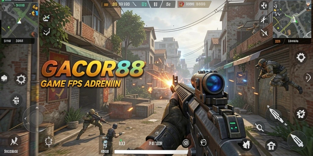 Tampilan gameplay mendebarkan dan intens dari GACOR88.