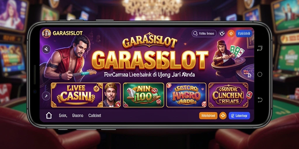 Tampilan menarik gameplay Live Casino GARASISLOT dengan dealer langsung.