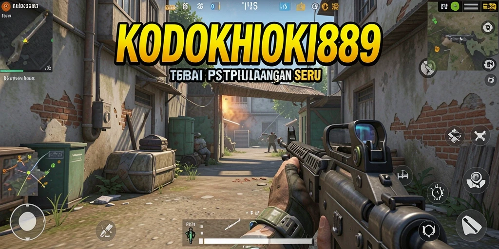 Tangkapan layar dari gameplay KODOKHOKI889 dengan aksi tembak-menembak yang intens.