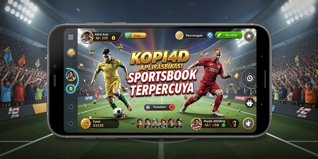 Screenshot tampilan utama KOPI4D yang menunjukkan fitur taruhan olahraga.