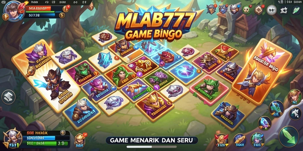 Tampilan menarik dari gameplay Bingo di MLBB777.