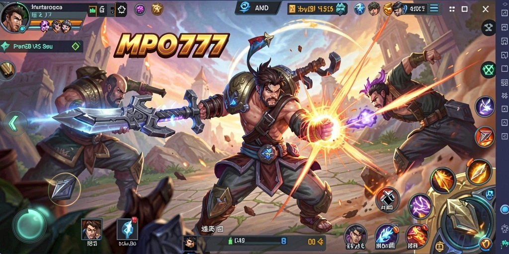 Gameplay seru MPO777 dengan pertarungan taktis dan karakter unik.