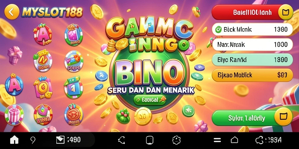 Screenshot gameplay MYSLOT188 menampilkan keseruan bermain Bingo.