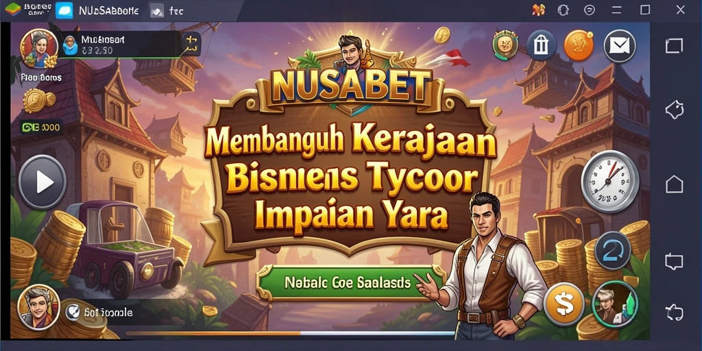 Tampilan gameplay NUSABET yang menampilkan pengalaman Tycoon yang mendebarkan.