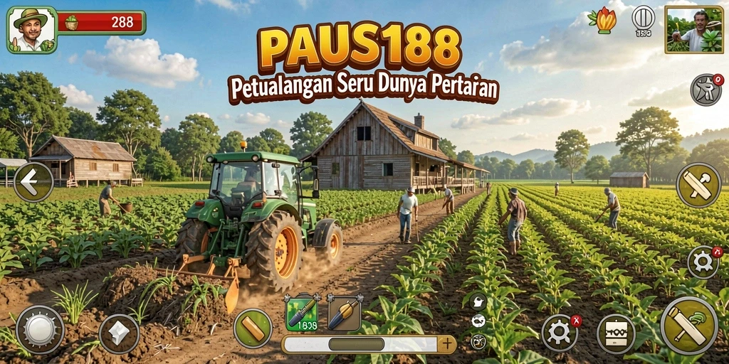 Menampilkan gameplay seru bertani di PAUS188 dengan grafis yang menawan.