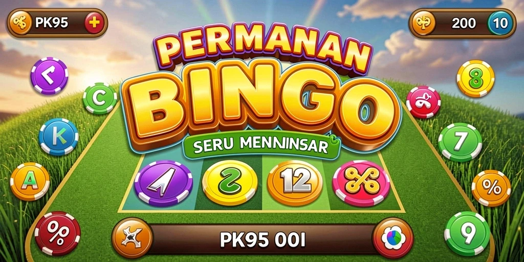 Tampilan gameplay PK95 dengan grafis Bingo yang menarik.