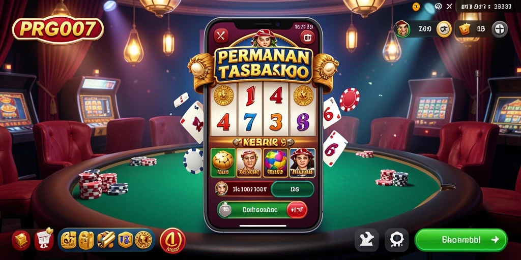 Tampilan gameplay menarik dari PRG007 yang menampilkan aksi kasino.