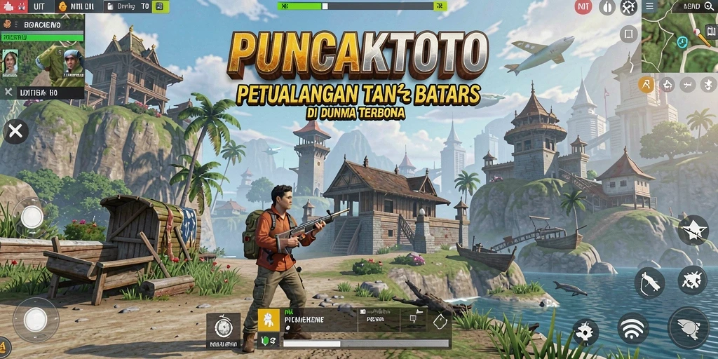 Tampilan gameplay PUNCAKTOTO yang menakjubkan dalam dunia terbuka.