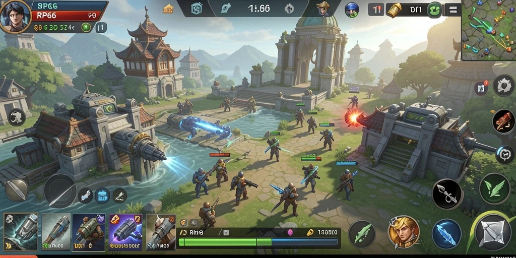Tampilan gameplay menarik di RP66 dengan strategi SLG.