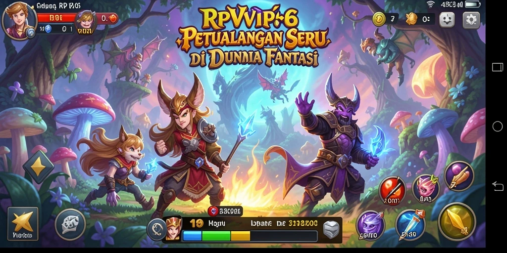 Tampilan gameplay RPVIP6 yang menakjubkan dan penuh aksi petualangan.