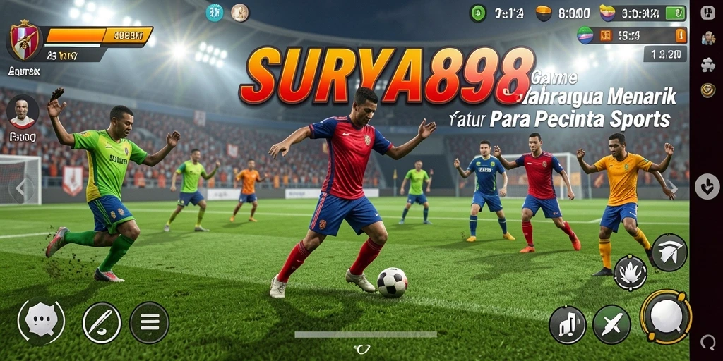 Tangkapan layar gameplay <strong>SURYA898</strong> menampilkan aksi olahraga yang mendebarkan.