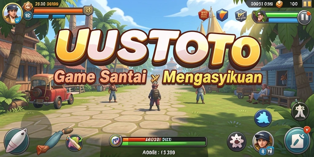 Tampilan gameplay UUSTOTO yang menarik dan penuh warna.