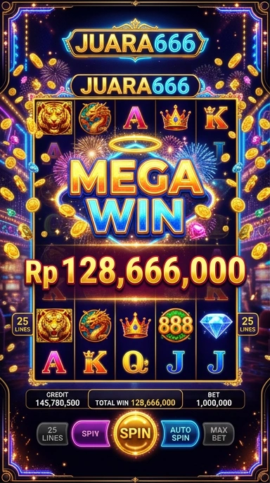 Tampilan halaman utama juara666 dengan logo dan daftar aplikasi.